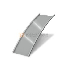 Продольно гнутый фальц гладкий 0,5 RAL 9006 Satin