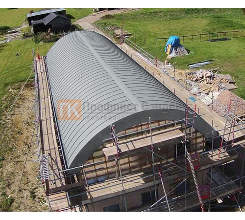 Продольно гнутый фальц профилированный 0,5 RR 21 GreenCoat Pural Matt