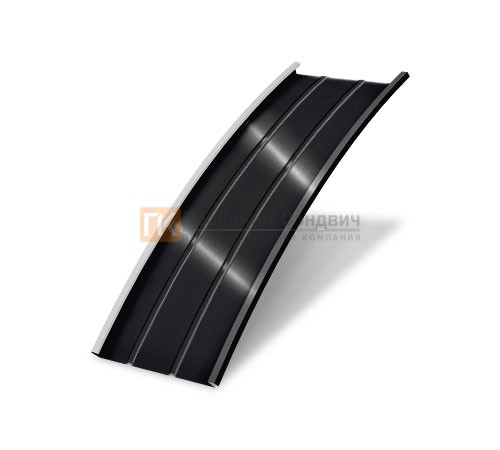 Продольно гнутый фальц профилированный 0,5 RAL 9005 Quarzit lite