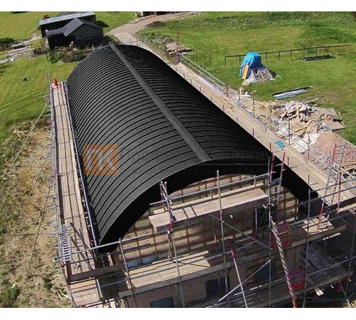 Продольно гнутый фальц профилированный 0,5 RAL 9005 Quarzit lite