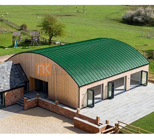 Продольно гнутый фальц гладкий 0,45 RAL 6002 Полиэстер