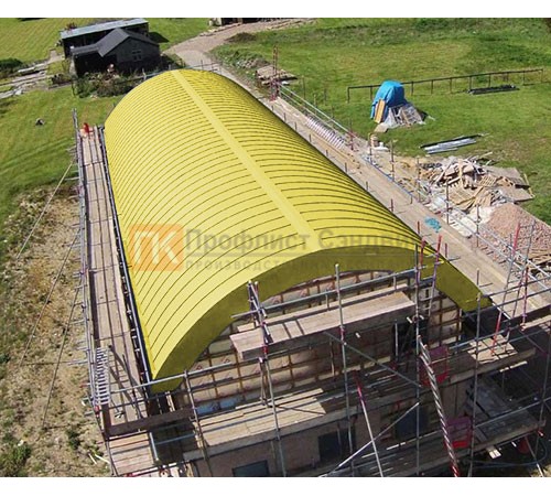 Продольно гнутый фальц профилированный 0,5 RAL 1018 Полиэстер