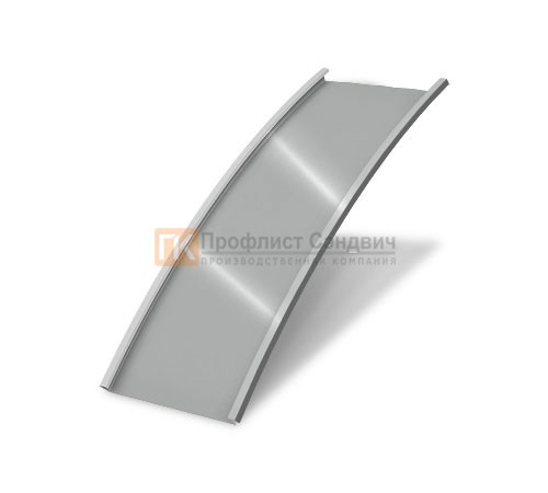 Продольно гнутый фальц гладкий 0,45 RAL 9006 Полиэстер