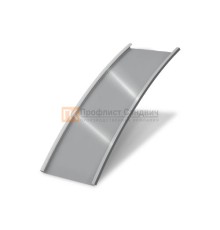 Продольно гнутый фальц гладкий 0,5 RAL 7004 Satin