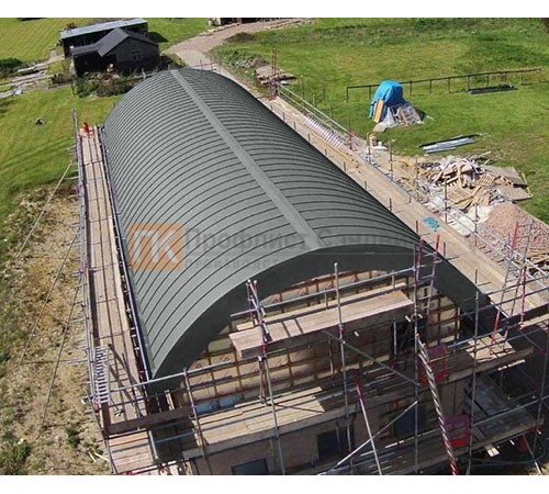 Продольно гнутый фальц профилированный 0,45 RAL 7005 Полиэстер