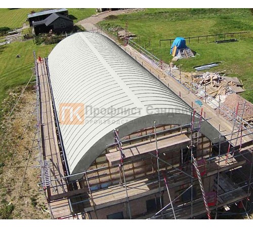 Продольно гнутый фальц профилированный 0,5 RAL 9003 Velur20