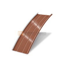 Продольно гнутый фальц профилированный 0,5 RAL 8004 Atlas