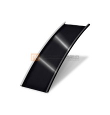 Продольно гнутый фальц гладкий 0,45 RAL 9005 Drap