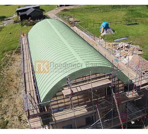 Продольно гнутый фальц профилированный 0,5 RAL 6019 Полиэстер