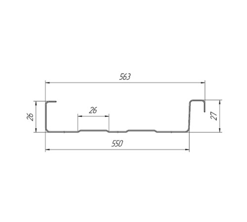 Фальц двойной стоячий Line 0,5 GreenCoat PuRALBT, matt RR11 темно-зеленый с пленкой на замках