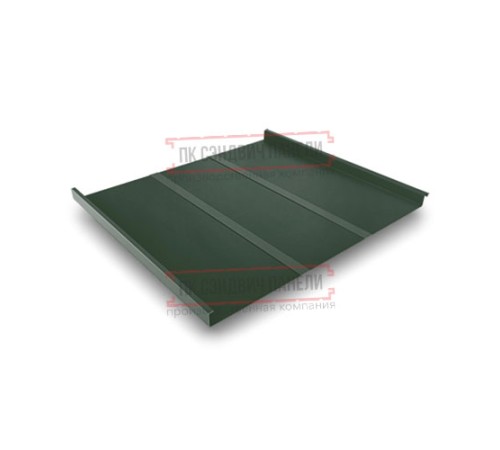 Фальц двойной стоячий Line 0,5 GreenCoat PuRALBT, matt RR11 темно-зеленый с пленкой на замках