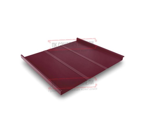 Фальц двойной стоячий Line 0,5 Satin Мatt RAL3005 красное вино