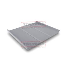 Фальц двойной стоячий Line 0,5 Satin RAL7004 сигнальный серый с пленкой на замках