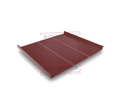 Фальц двойной стоячий Line 0,5 GreenCoat PuRALBT, matt RR29 красный с пленкой на замках