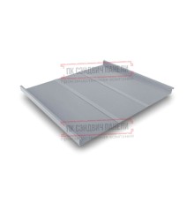 Фальц двойной стоячий Line 0,5 GreenCoat PuRALBT, matt RR21 светло-серый с пленкой на замках