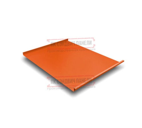 Фальц двойной стоячий 0,45 Полиэстер RAL2004 оранжевый с пленкой на замках