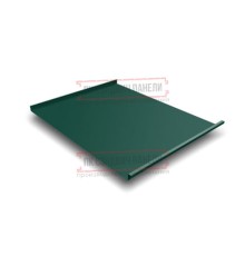 Фальц двойной стоячий 0,45 Полиэстер RAL6005 зеленый мох с пленкой на замках