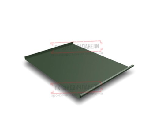 Фальц двойной стоячий 0,5 GreenCoat PuRALBT,matt RR11 темно-зеленый с пленкой на замках