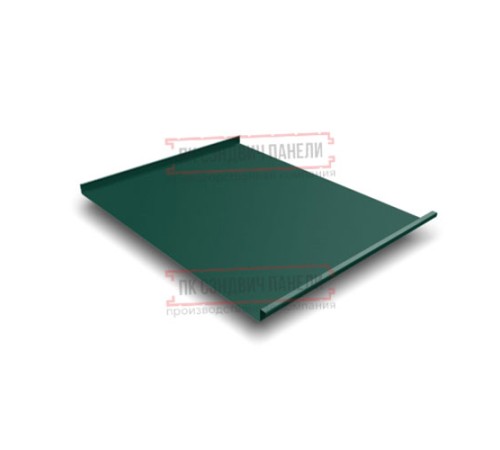 Фальц двойной стоячий 0,5 Satin RAL6005 зеленый мох с пленкой на замках