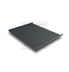 Фальц двойной стоячий 0,45 Drap RAL7016 антрацитово-серый с пленкой на замках