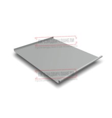 Фальц двойной стоячий 0,5 Satin RAL9006 бело-алюминиевый с пленкой на замках