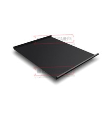 Фальц двойной стоячий 0,5 Quarzit lite RAL9005 черный с пленкой на замках