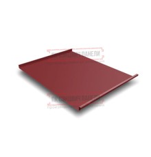 Фальц двойной стоячий 0,5 Satin RAL3011 коричнево-красный с пленкой на замках