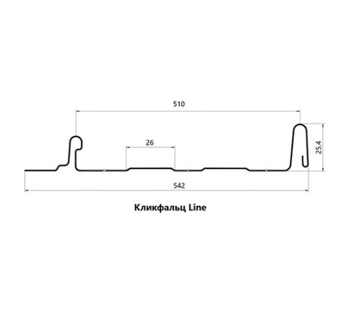 Кликфальц Line 0,45 Полиэстер RAL5005 сигнальный синий с пленкой на замках