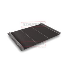 Кликфальц Line 0,5 Satin RR32 темно-коричневый с пленкой на замках