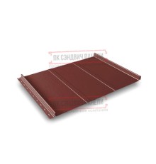 Кликфальц Line 0,45 Полиэстер RAL3009 оксидно-красный с пленкой на замках