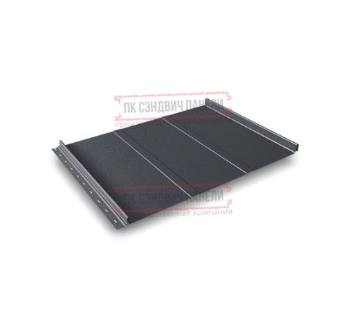 Кликфальц Line 0,45 Drap ST RAL7024 мокрый асфальт с пленкой на замках