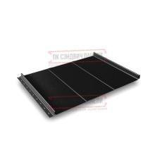 Кликфальц Line 0,45 Drap RAL9005 черный с пленкой на замках