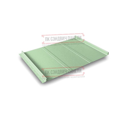 Кликфальц Line 0,45 Полиэстер RAL6019 бело-зеленый с пленкой на замках