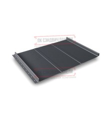 Кликфальц Line 0,5 Satin RAL7024 мокрый асфальт с пленкой на замках