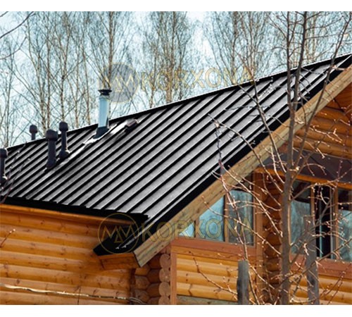 Кликфальц Line 0,5 PurLite Мatt с пленкой RAL9005 черный