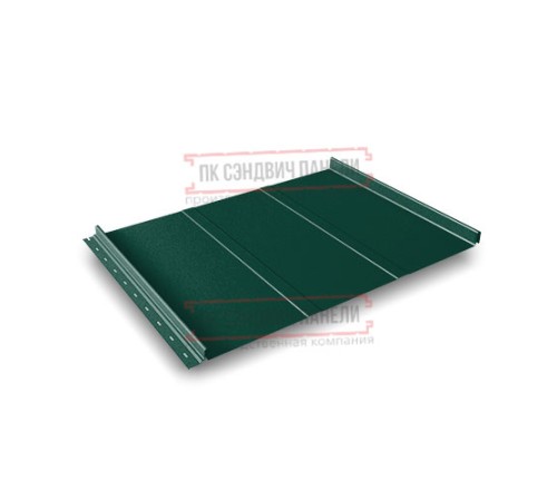 Кликфальц Line 0,5 Velur RAL6005 зеленый мох с пленкой на замках