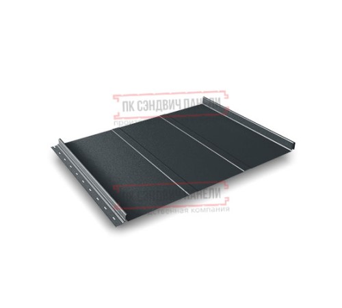 Кликфальц Line 0,5 GreenCoat PuRALBT,matt RR23 темно-серый с пленкой на замках