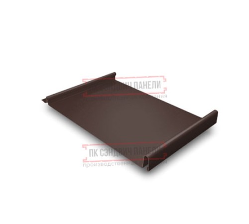 Кликфальц GL 0,5 Velur RAL8017 шоколад с пленкой на замках