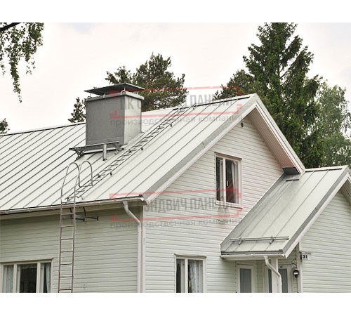 Кликфальц 0,5 Satin RAL9003 сигнальный белый с пленкой на замках