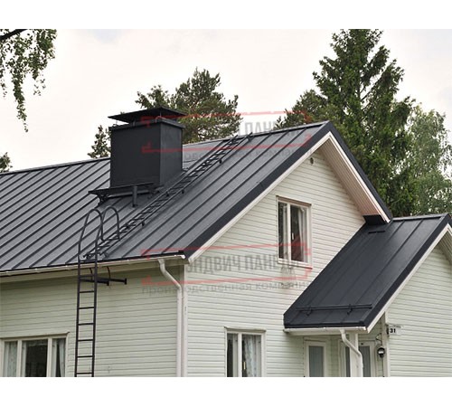 Кликфальц 0,45 Drap ST RAL7024 мокрый асфальт с пленкой на замках