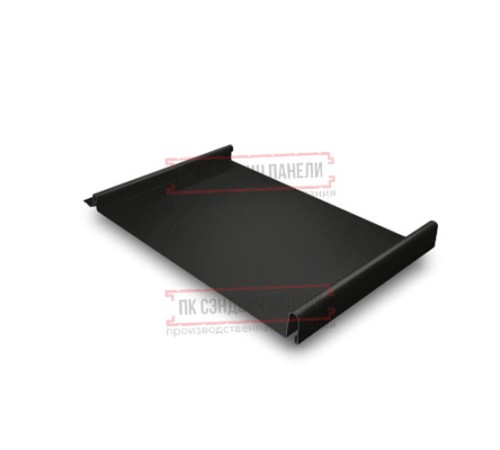 Кликфальц 0,5 PurPro Matt 275 RAL9005 черный с пленкой на замках