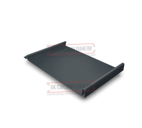 Кликфальц GL 0,5 Quarzit Pro Matt RAL7016 антрацитово-серый с пленкой на замках