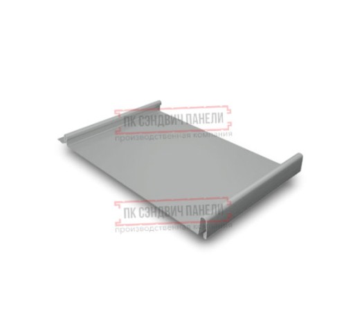 Кликфальц 0,5 Satin RAL9006 бело-алюминиевый с пленкой на замках