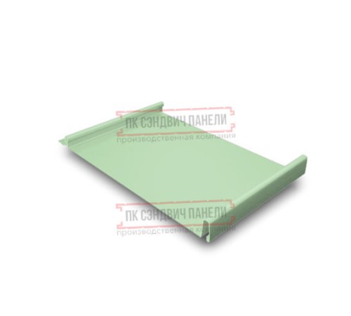 Кликфальц 0,45 Полиэстер RAL6019 бело-зеленый с пленкой на замках