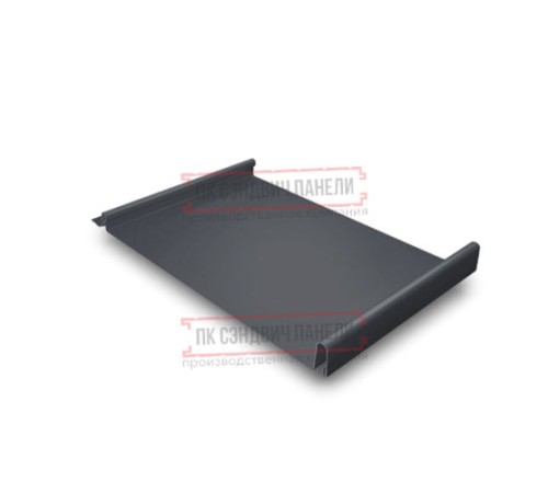 Кликфальц 0,5 Satin RAL7024 мокрый асфальт с пленкой на замках