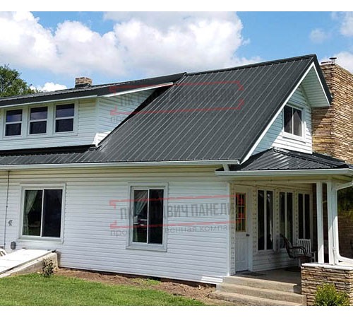 Кликфальц mini 0,5 GreenCoat PuRALBT, matt RR2Н3 (RAL7016 антрацитово-серый) с пленкой