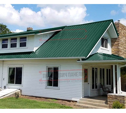 Кликфальц mini 0,5 Velur RAL6005 зеленый мох с пленкой на замках