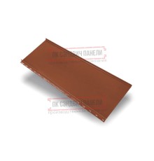 Кликфальц mini 0,45 Полиэстер RAL8004 терракота с пленкой на замках