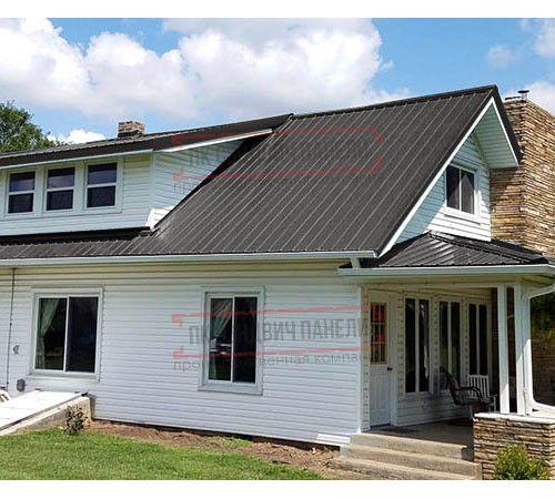 Кликфальц mini 0,5 PurPro Matt 275 RR32 темно-коричневый с пленкой на замках