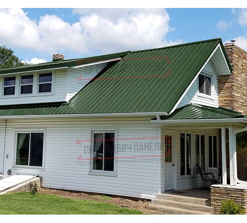 Кликфальц mini 0,5 Velur RAL6020 хромовая зелень с пленкой на замках